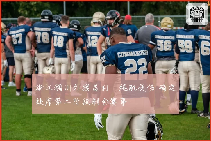 浙江稠州外援盖利腘绳肌受伤 确定缺席第二阶段剩余赛事